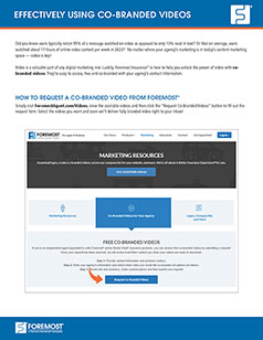 Effectively Using Co-Branded Videos Infographic